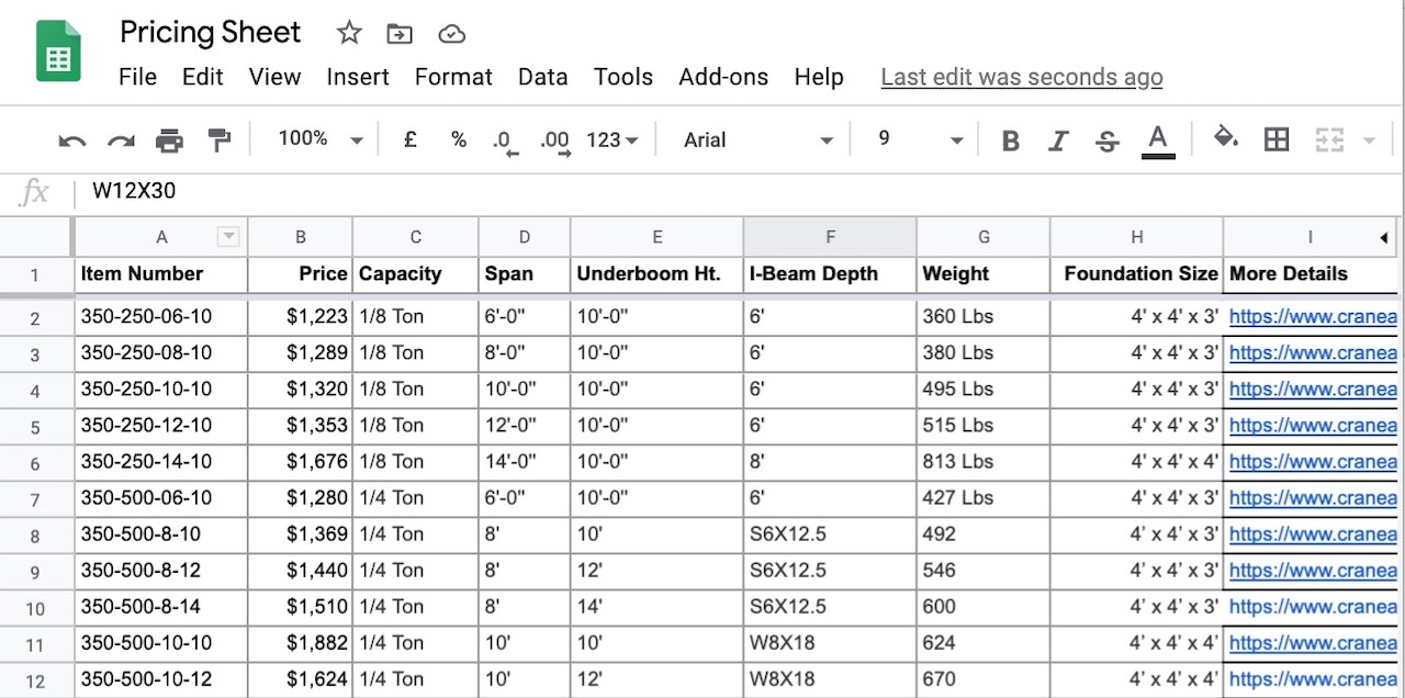 Embed worksheet in your own website